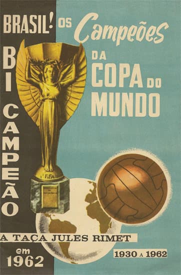 Capa do álbum Os Campeões da Copa do Mundo Brasil! Bi Campeão em 1962