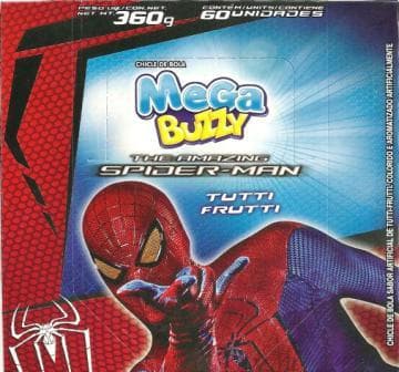 Capa do álbum Chicle de Bola Mega Buzzy Spider Man