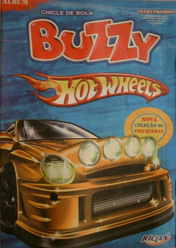 Capa do álbum Chicle de Bola Buzzy Hot Wheels 2005