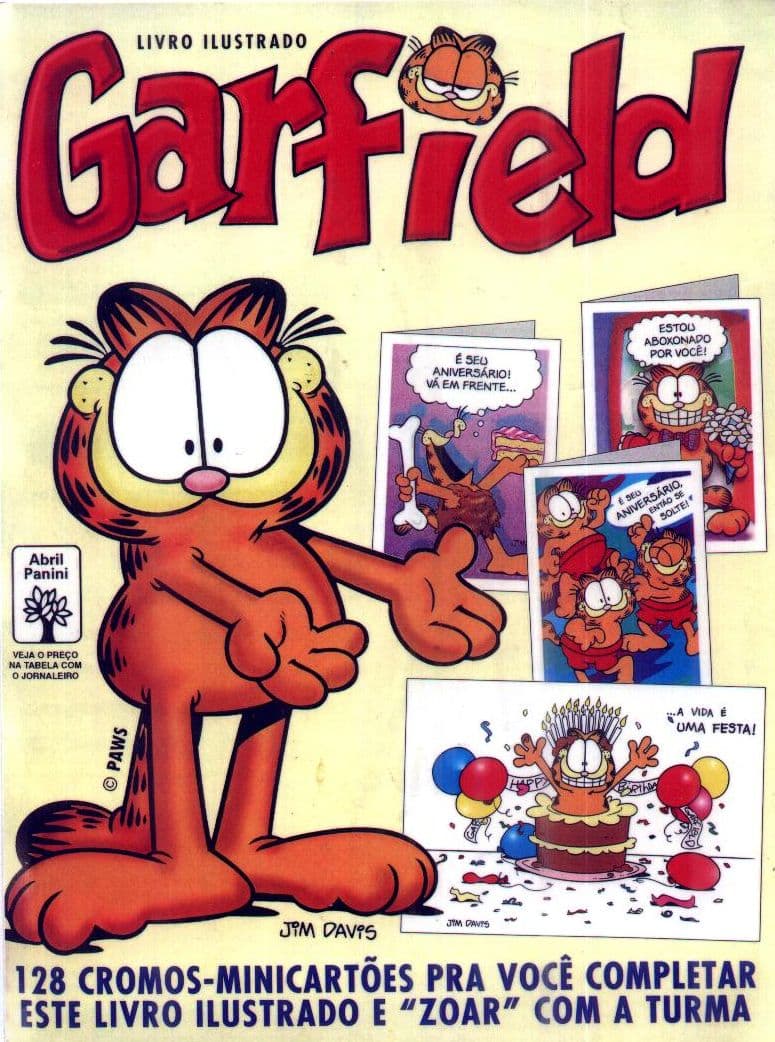 Capa do álbum Garfield 1995 - Mini Cartões