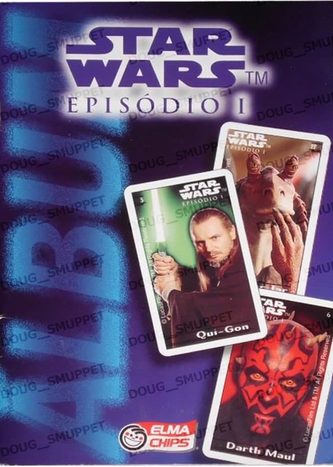 Capa do álbum Elma Chips Cards Star Wars - Episódio I