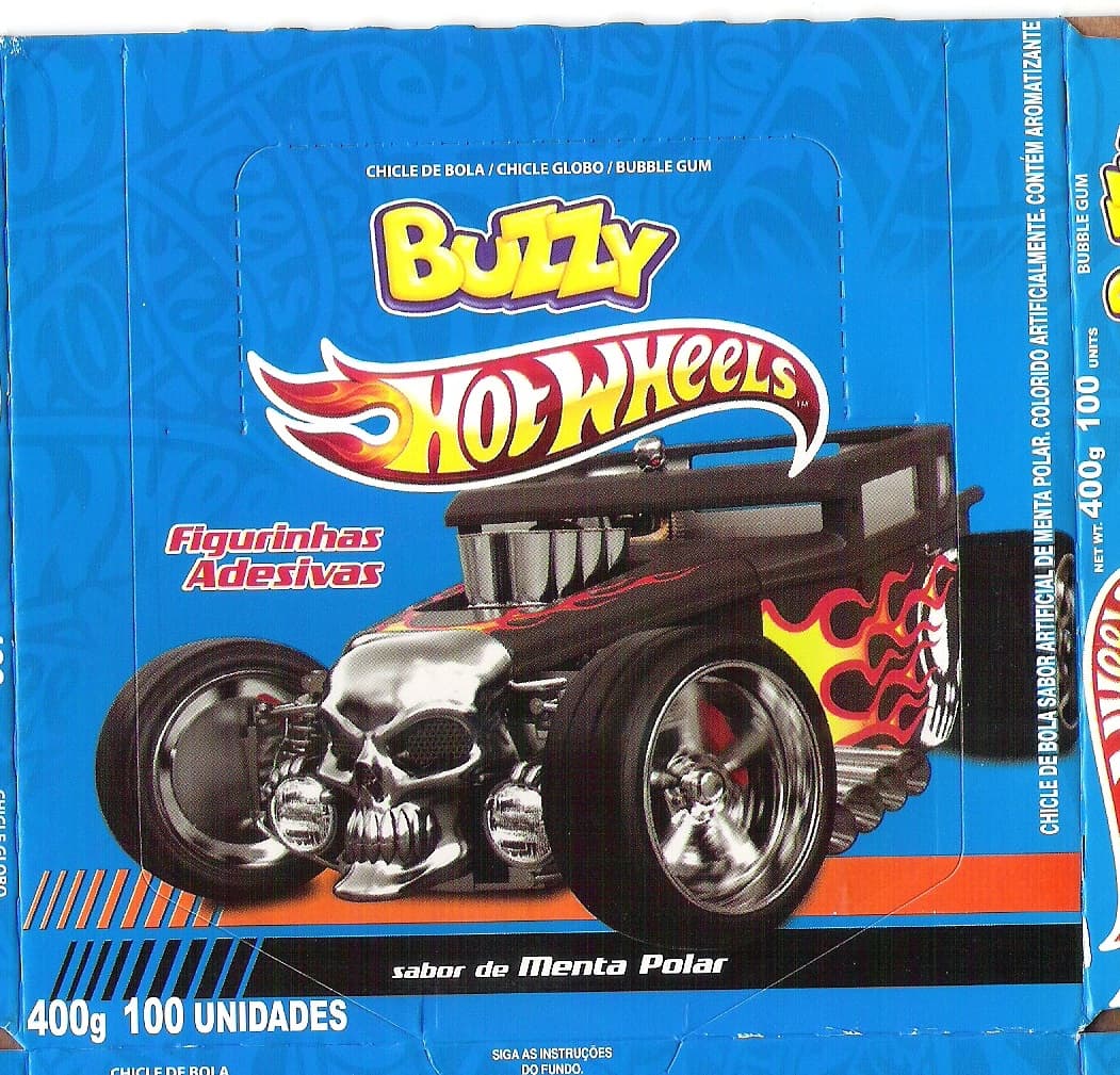 Capa do álbum Chicle de Bola Buzzy Hot Wheels 2013