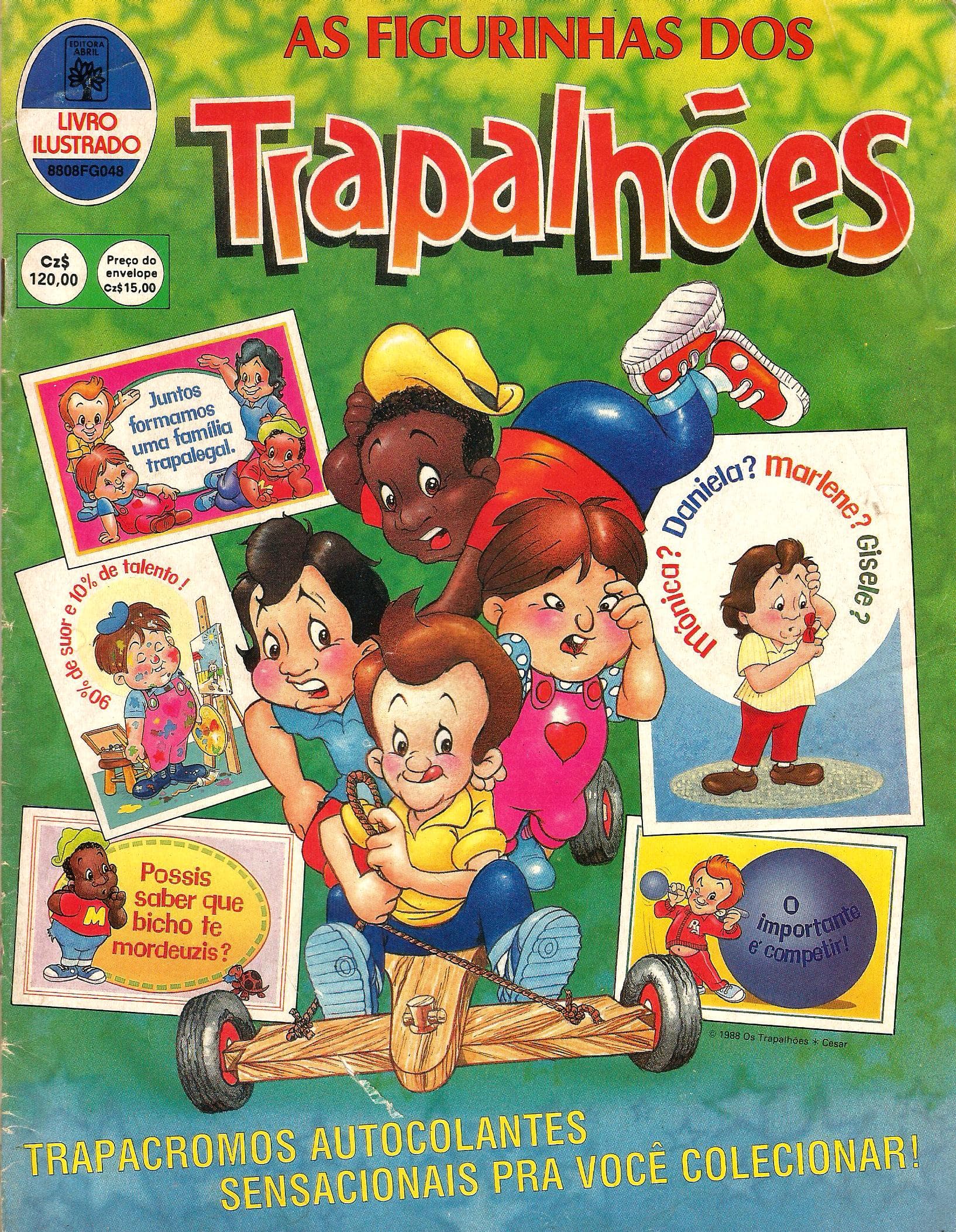 Capa do álbum As Figurinhas dos Trapalhões