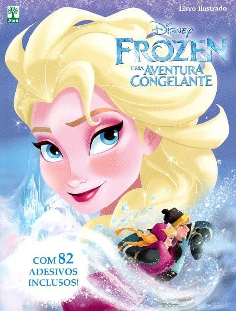 Capa do álbum Frozen Uma Aventura Congelante 2014 - Livro Ilustrado Completo