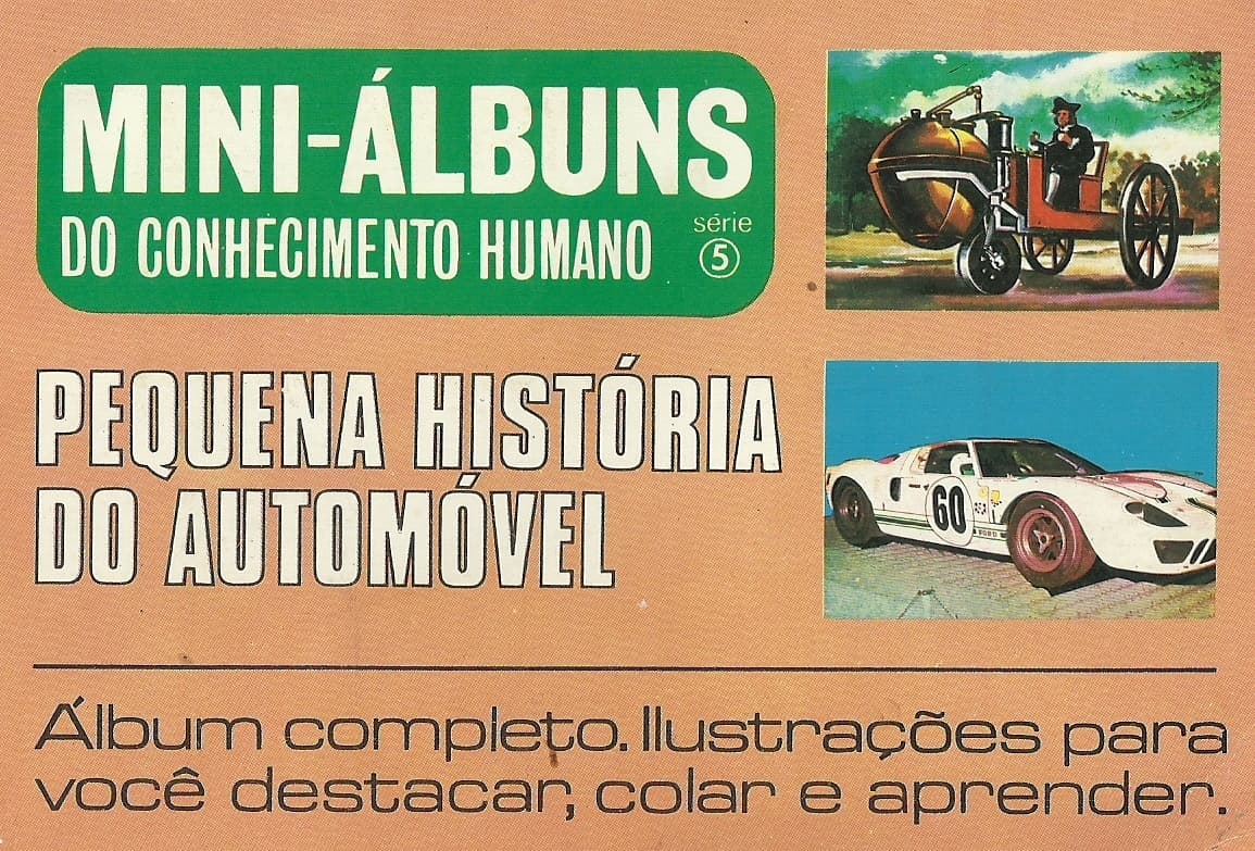 Capa do álbum Mini-Álbuns do Conhecimento Humano: Pequena história do automóvel