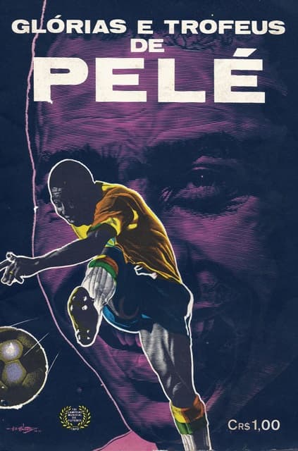 Capa do álbum Glórias e Troféus de Pelé