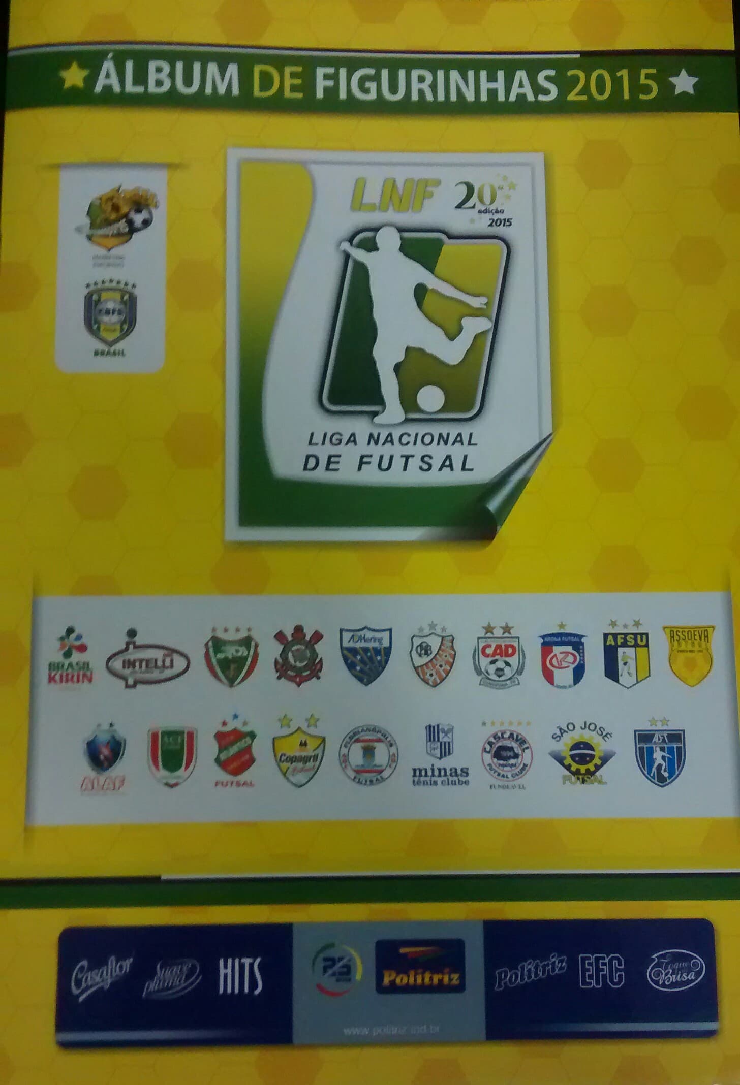 Capa do álbum Liga Nacional de Futsal 2015
