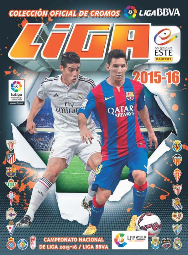Capa do álbum Campeonato Espanhol - Liga BBVA 2015-2016 - Spain