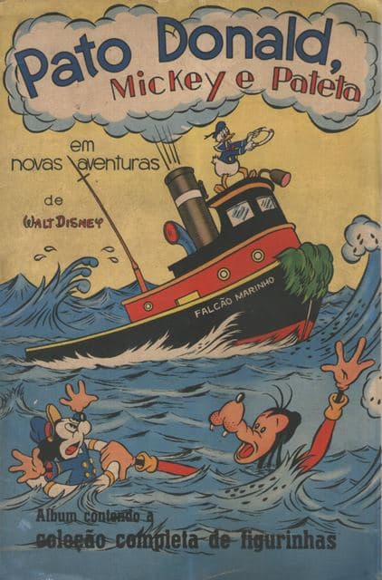 Capa do álbum Pato Donald, Mickey e Pateta em Novas Aventuras