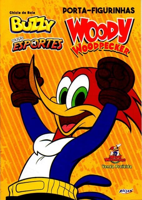 Capa do álbum Chicle de Bola Buzzy Woody Woodpecker 2016: Série Esportes
