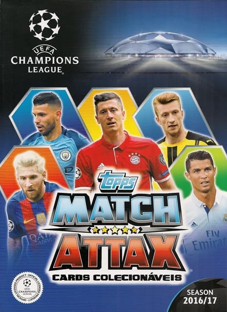 Capa do álbum Match Attax UEFA Champions League 2016/2017 - Cards