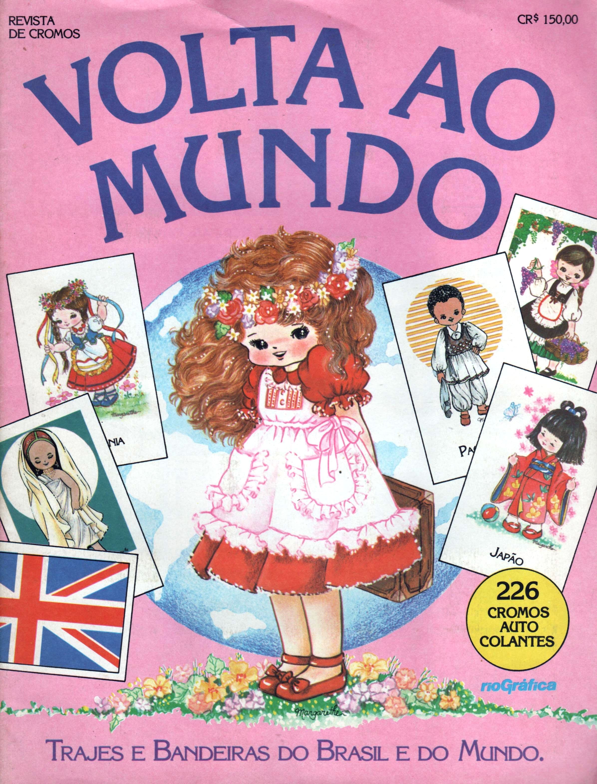 Capa do álbum Volta ao Mundo - Trajes e Bandeiras do Brasil e do Mundo