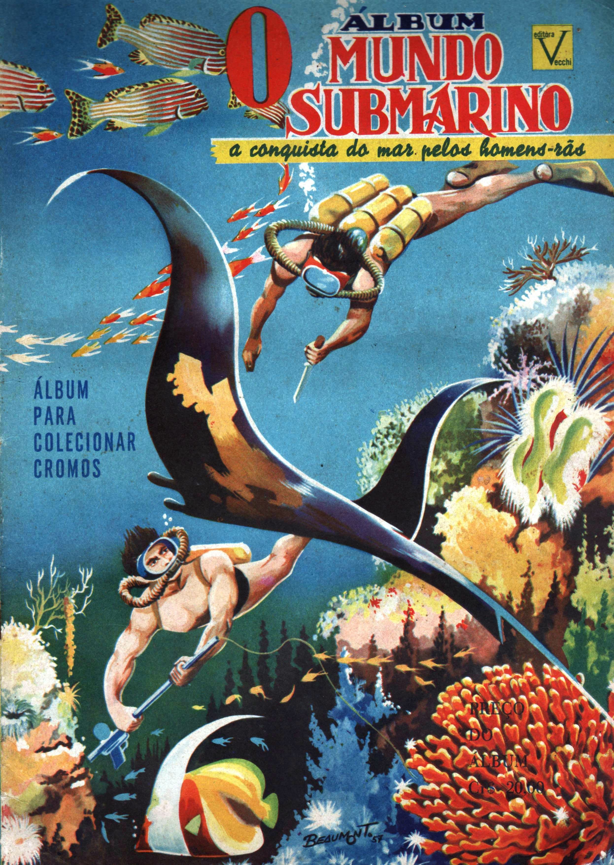 Capa do álbum O Mundo Submarino - A Conquista do Mar pelos Homens Rãs