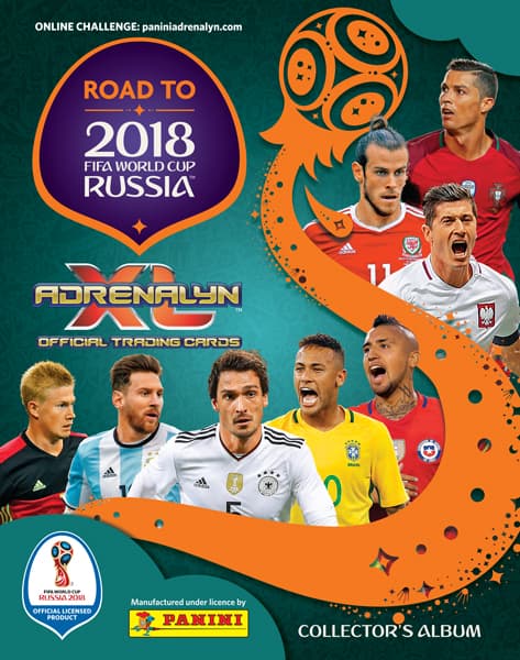 Capa do álbum Adrenalyn XL Road to FIFA World Cup 2018 Russia- Limited Edition