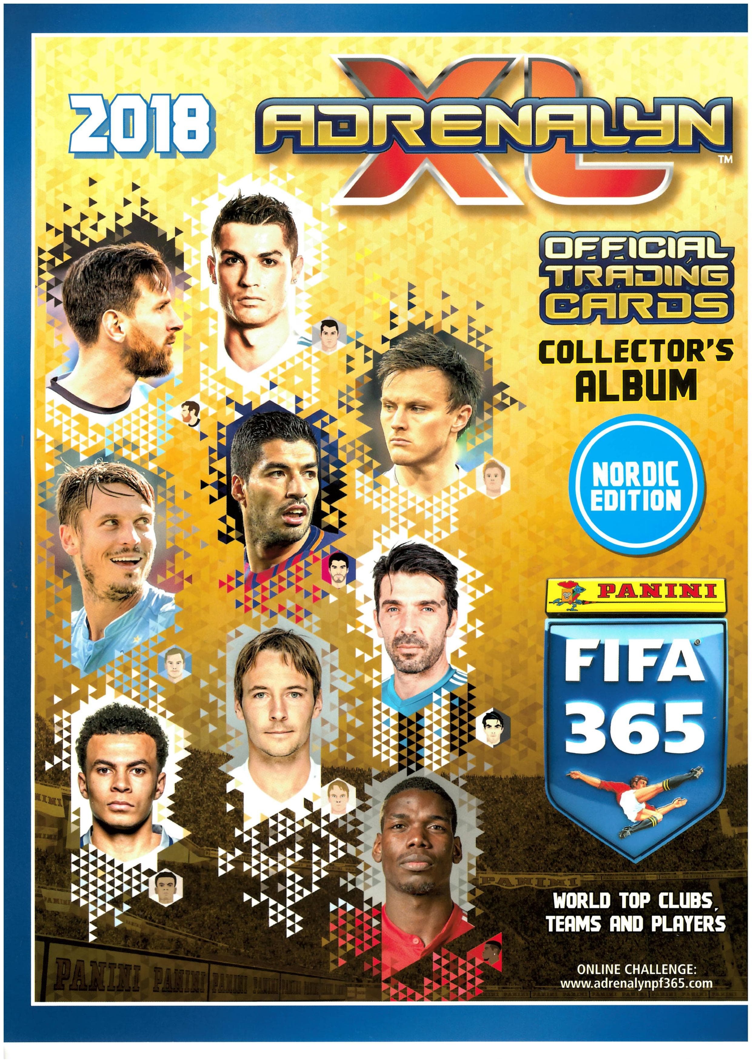 Capa do álbum Adrenalyn XL FIFA 365 2018