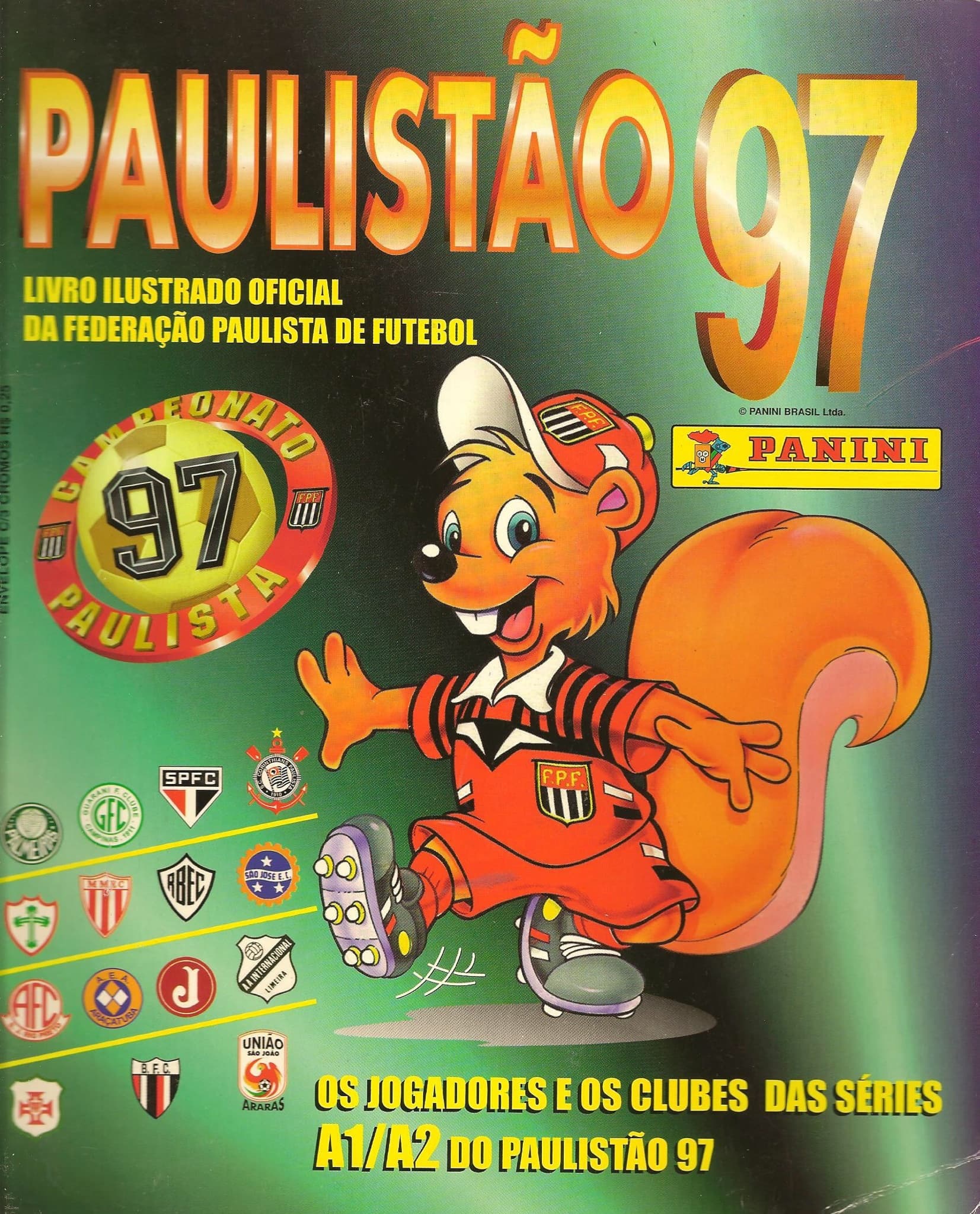 Capa do álbum Campeonato Paulista 1997