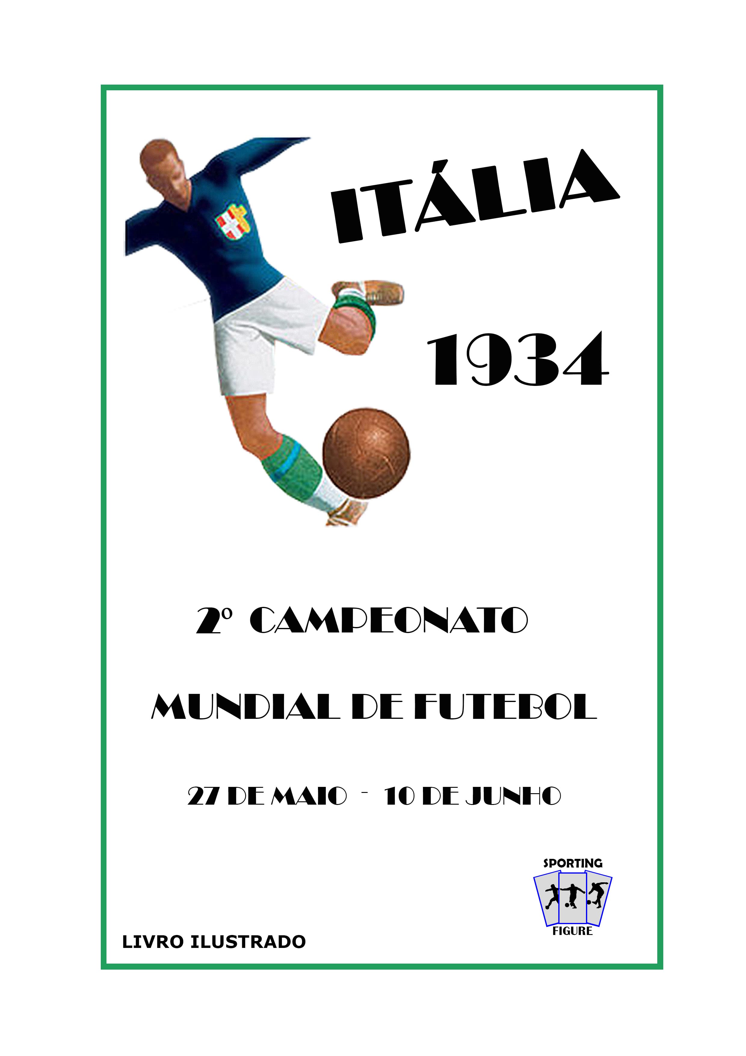 Capa do álbum Itália 1934 2º Campeonato Mundial de Futebol