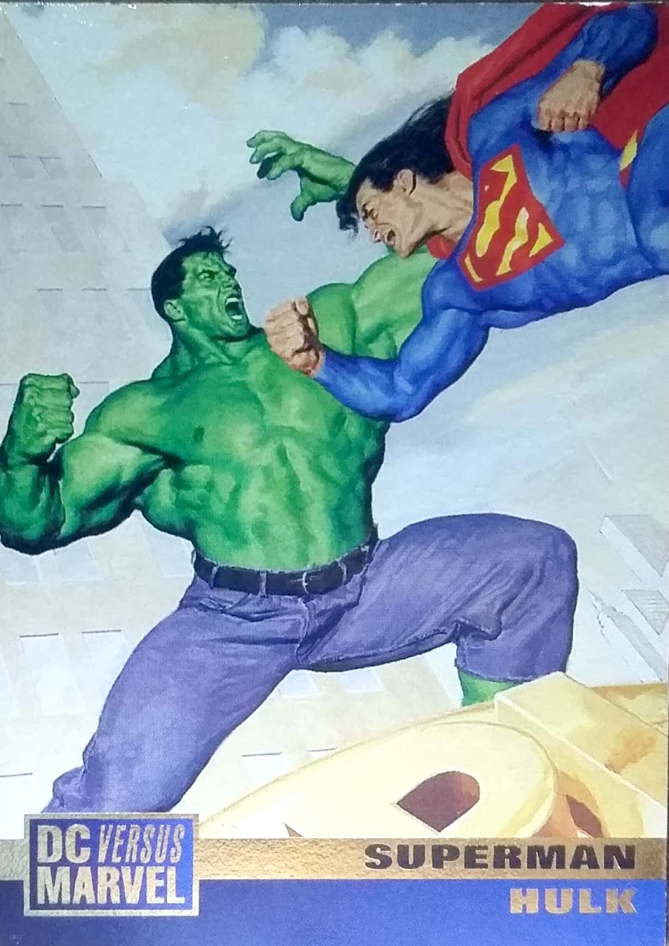 Capa do álbum DC versus Marvel - Cards