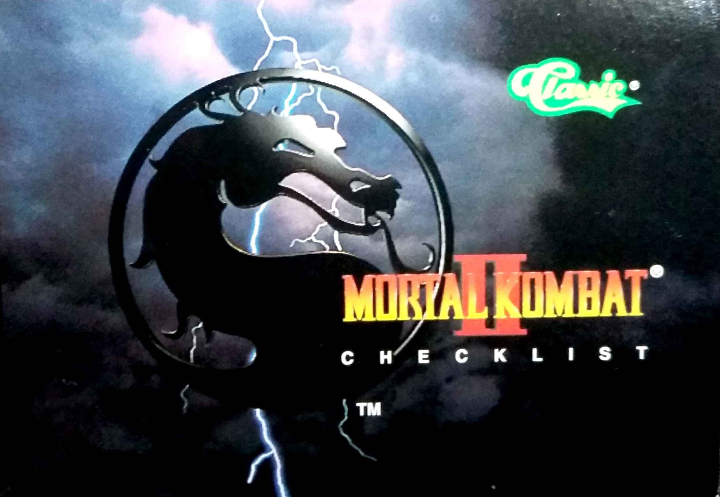 Capa do álbum Mortal Kombat II - Cards