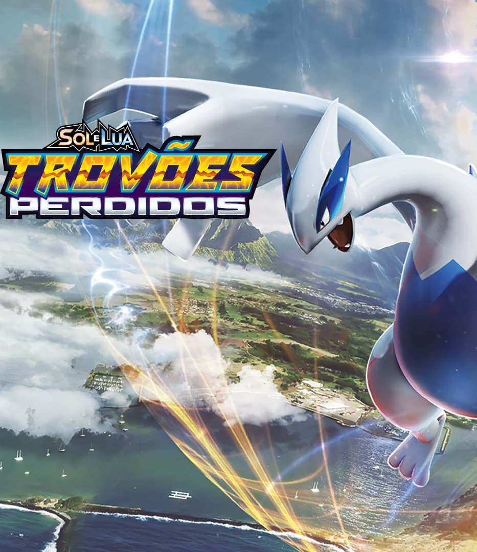 Capa do álbum Pokémon Sol & Lua Trovões Perdidos - Cards