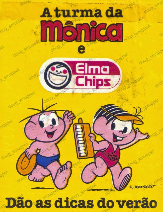 Capa do álbum Elma Chips Turma da Mônica e Elma Chips dão as dicas do verão