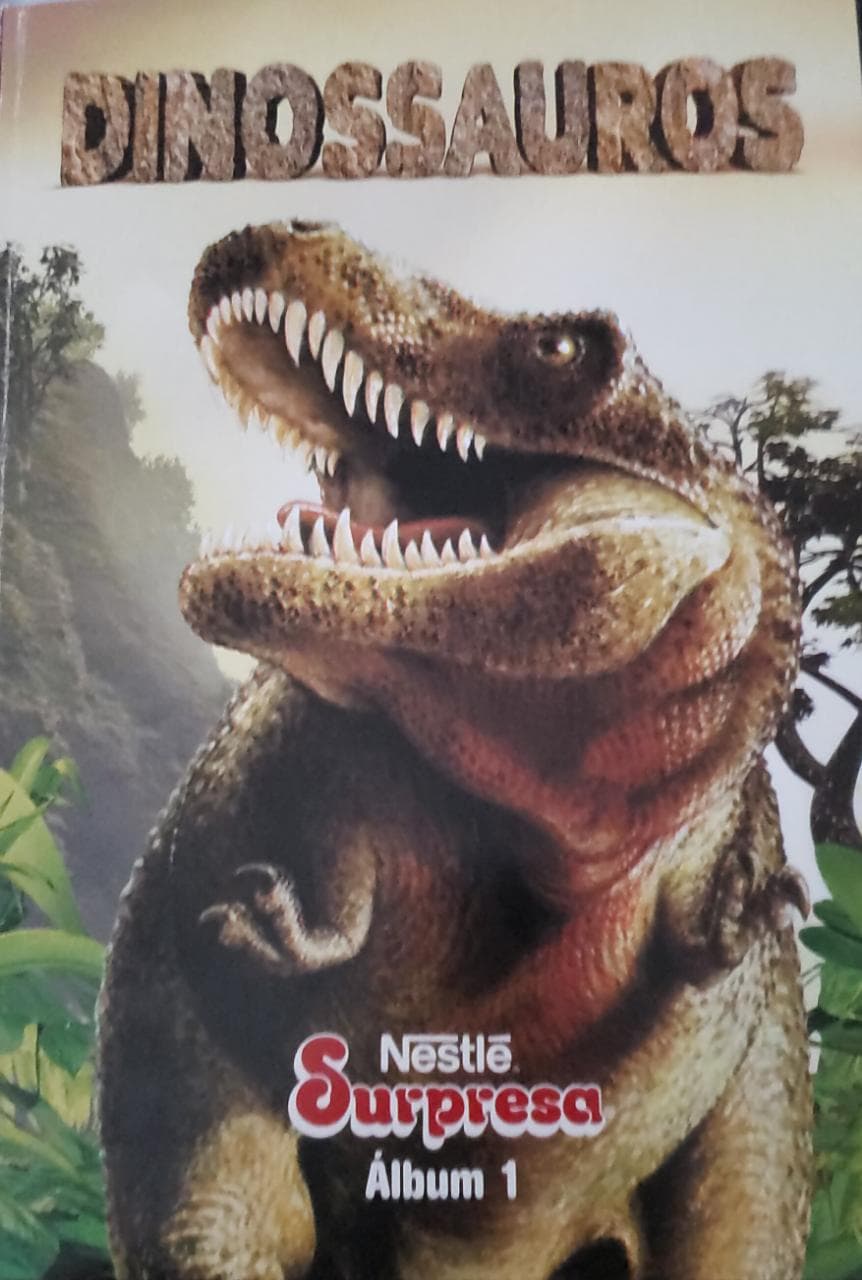 Capa do álbum Surpresa - Dinossauros Álbum 1 - 2016