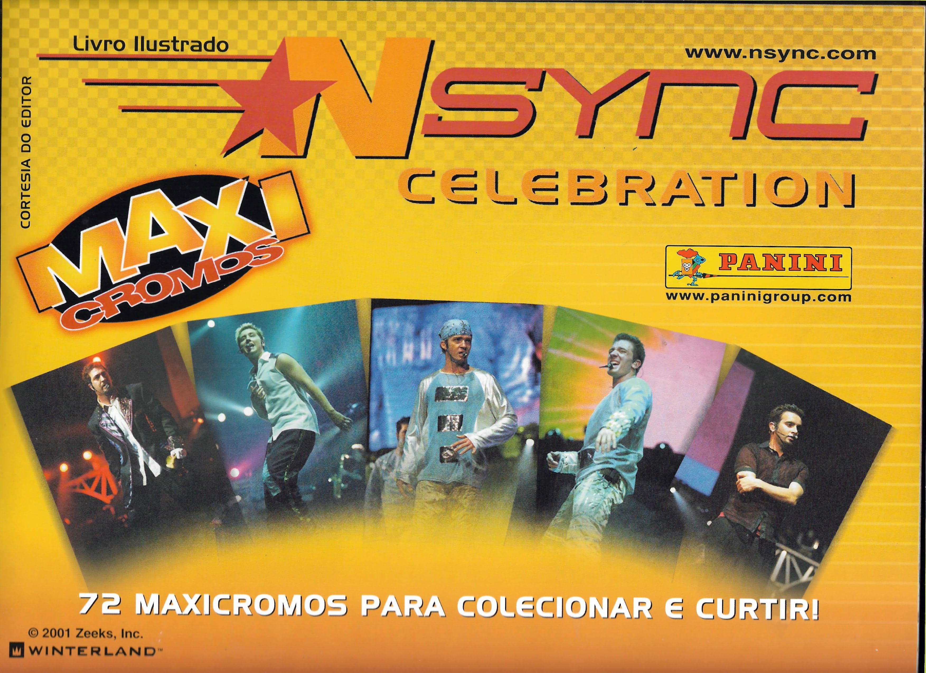 Capa do álbum Nsync Celebration Maxi Cromos