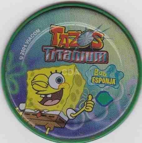 Capa do álbum Elma Chips Tazos Titanium Bob Esponja