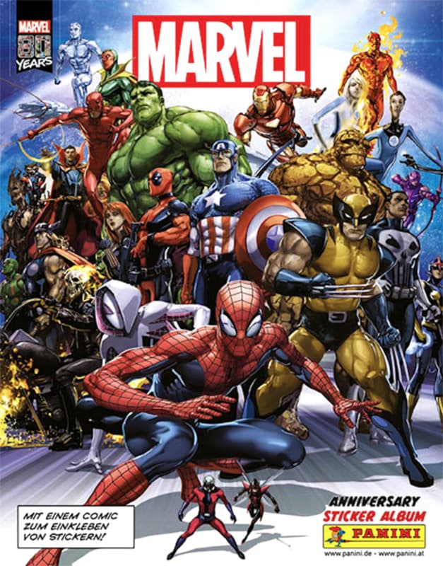 Capa do álbum Marvel 80 Anos