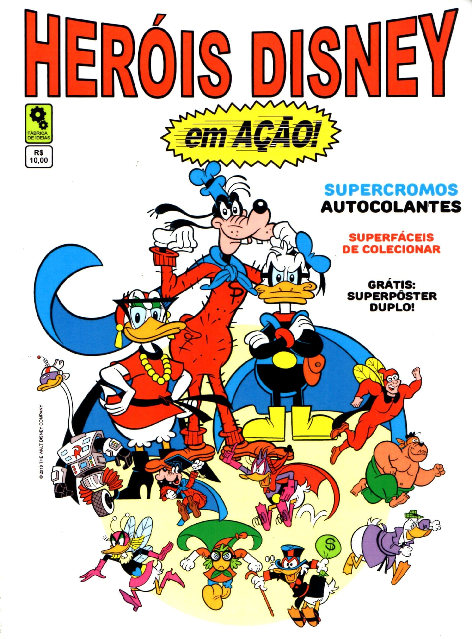 Capa do álbum Heróis Disney em Ação