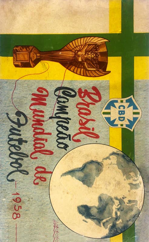 Capa do álbum Brasil Campeão Munidal de Futebol 1958