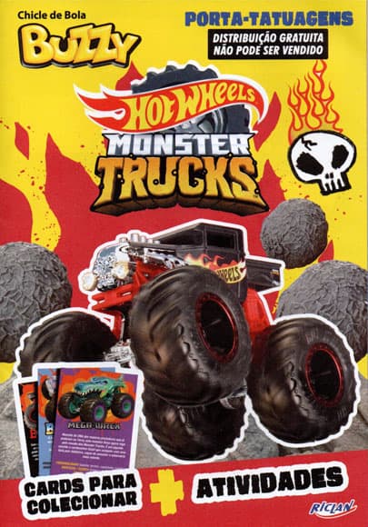 Capa do álbum Chicle de Bola Buzzy Hot Wheels Monster Truck