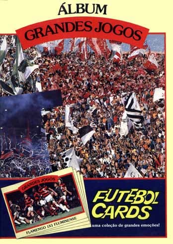 Capa do álbum Chicle de Bola Ping Pong Futebol Cards - Grandes Jogos