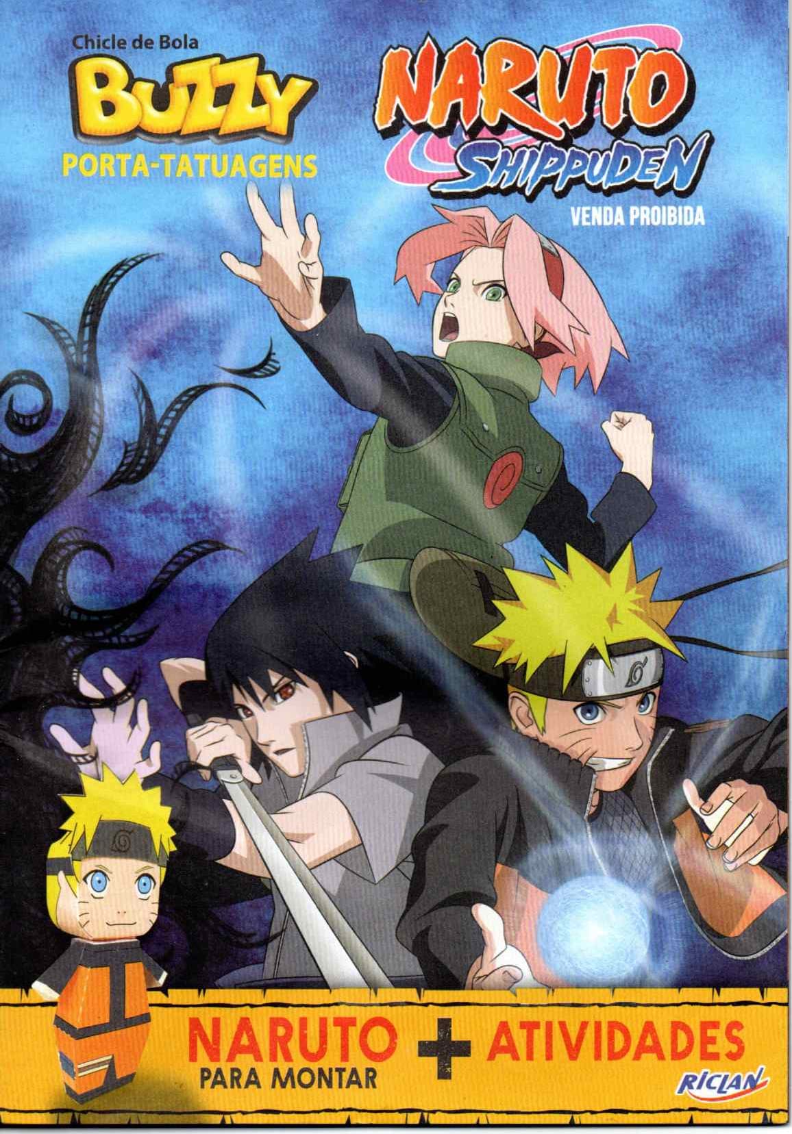 Capa do álbum Chicle de Bola Buzzy Naruto Shippuden - Porta tatuagem