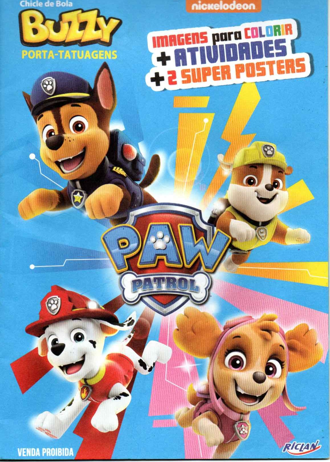 Capa do álbum Chicle de Bola Buzzy Patrulha Canina - Porta tatuagem