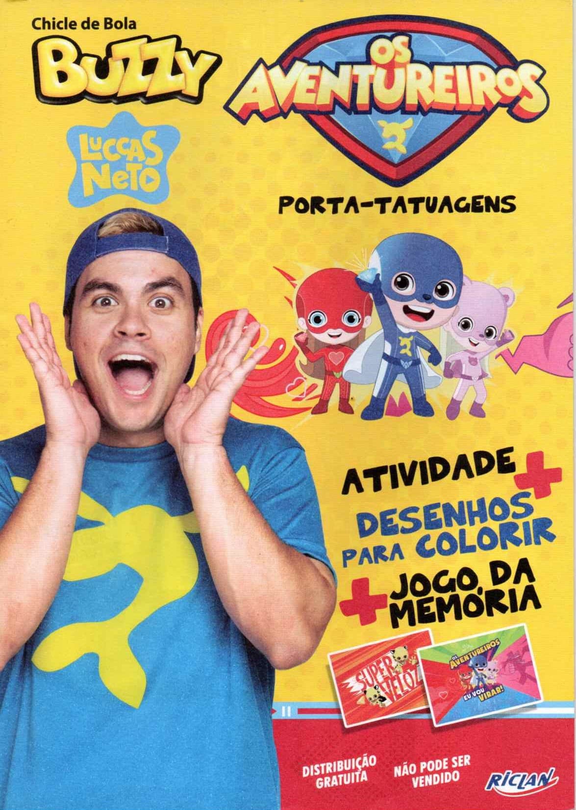 Capa do álbum Chicle de Bola Buzzy Luccas Neto - Porta tatuagem