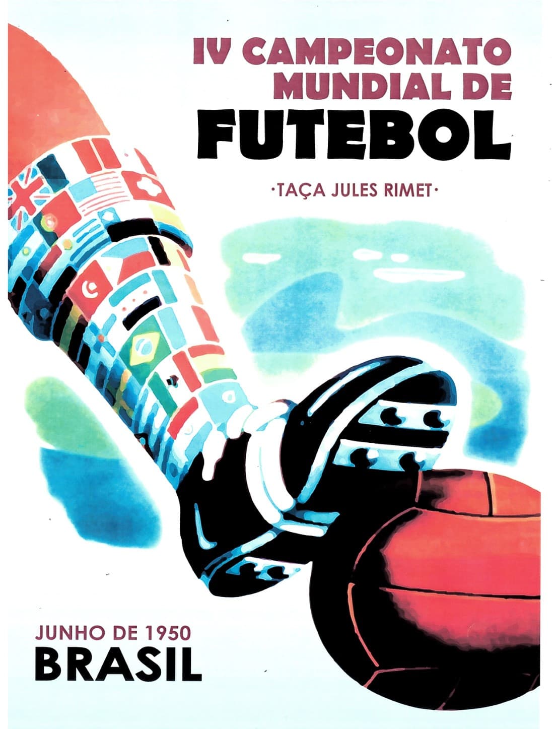 Capa do álbum IV Campeonato Mundial de Futebol - Taça Jules Rimet