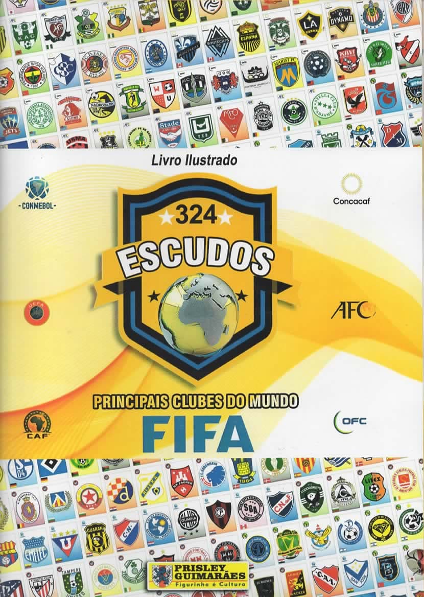 Capa do álbum Escudos - Principais Clubes do Mundo FIFA