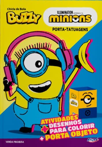 Capa do álbum Chicle de Bola Buzzy Minions - Porta tatuagem