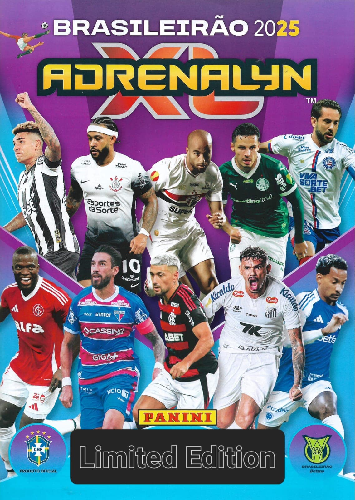 Capa do álbum Adrenalyn XL Campeonato Brasileiro 2025 - Limited Edition