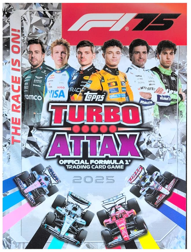 Capa do álbum Formula 1 2025 Turbo Attax - cards