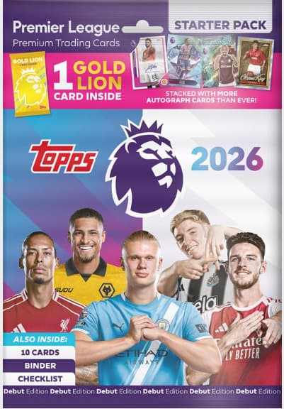 Capa do álbum Premier League Premiun Trading Cards 2025/26