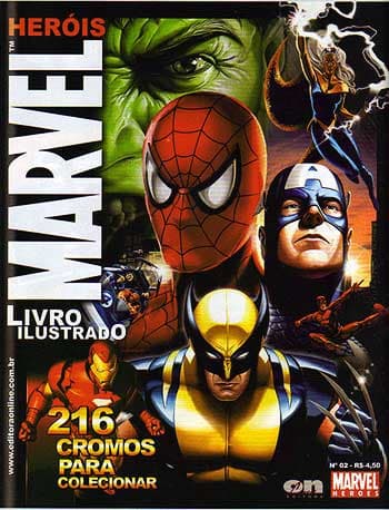Capa do álbum Heróis Marvel 2008