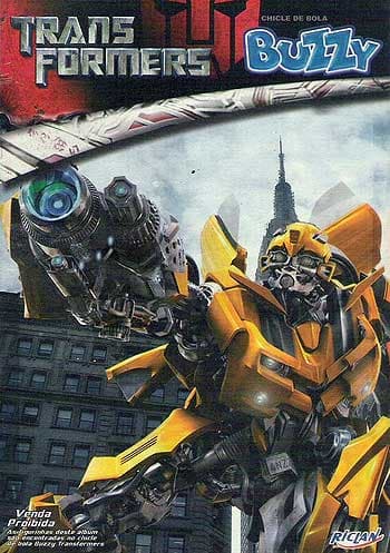 Capa do álbum Chicle de Bola Buzzy Transformers