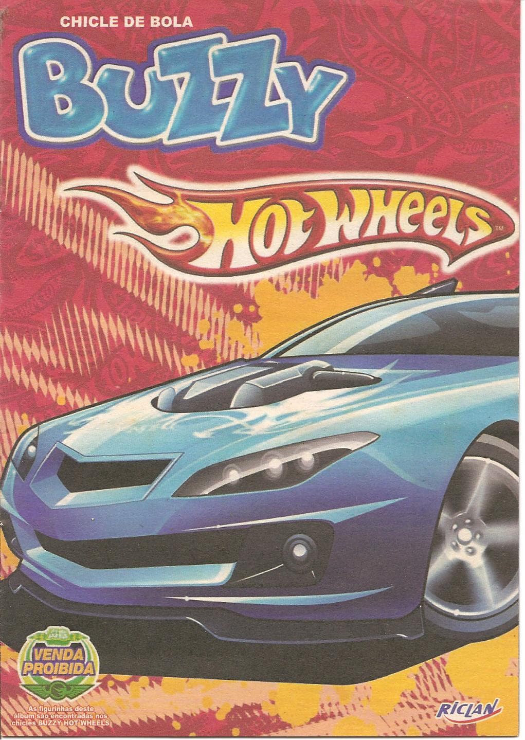 Capa do álbum Chicle de Bola Buzzy Hot Wheels 2007