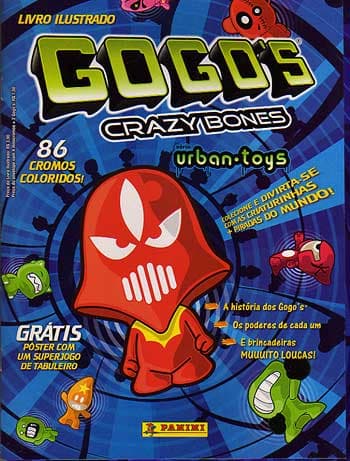 Capa do álbum Gogo's Crazy Bones Urban Toys - Figurinhas
