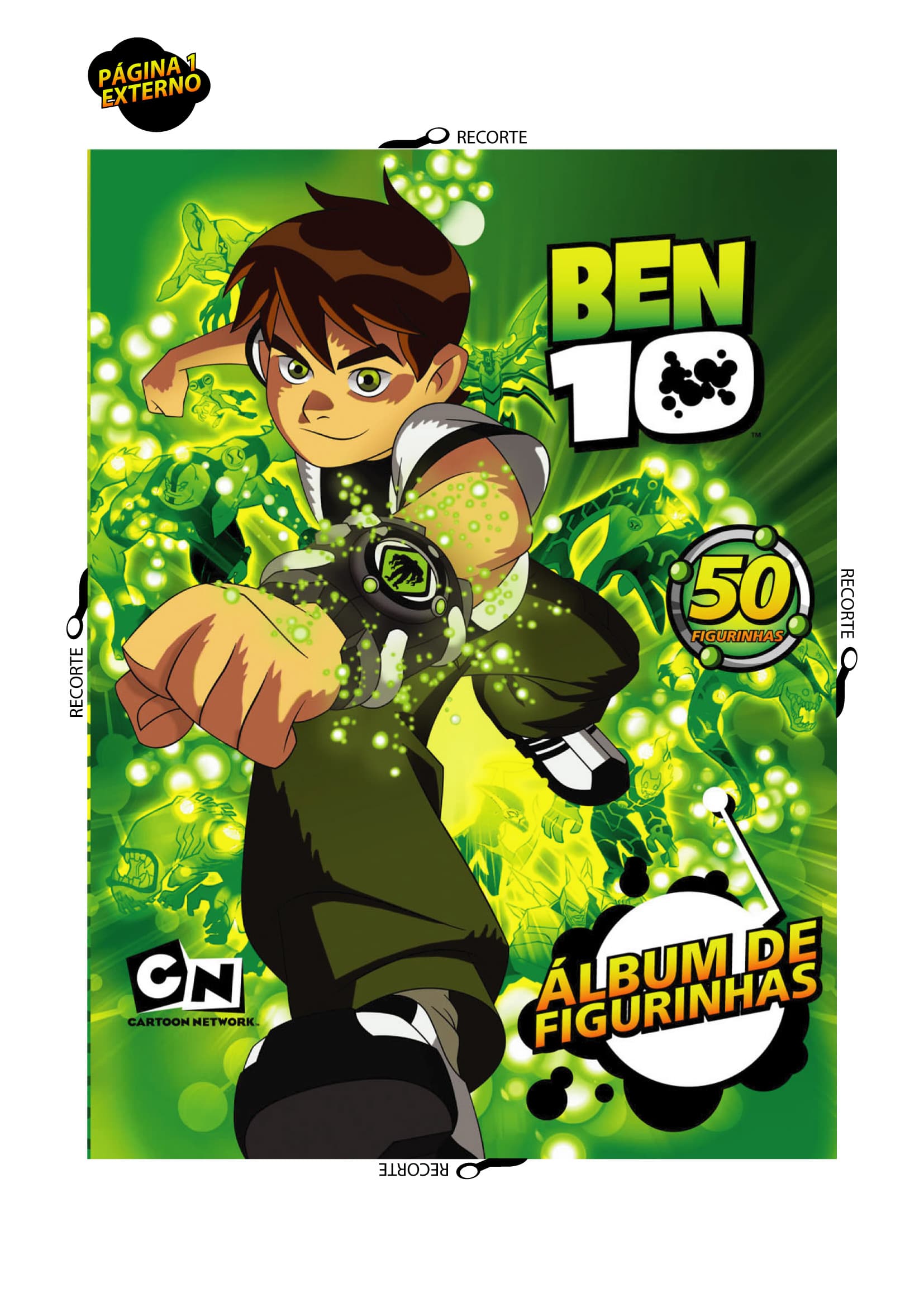 Capa do álbum Chicle de Bola Arcor Ben 10 2010