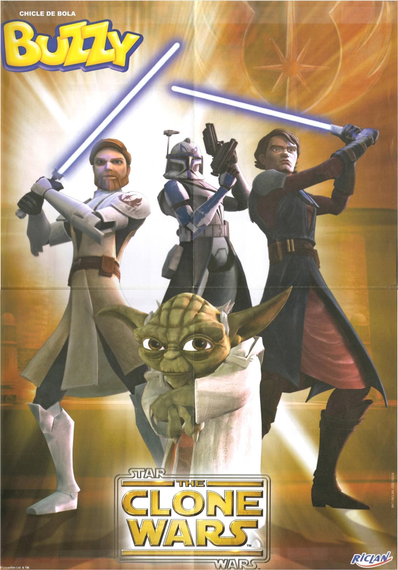 Capa do álbum Chicle de Bola Buzzy Clone Wars