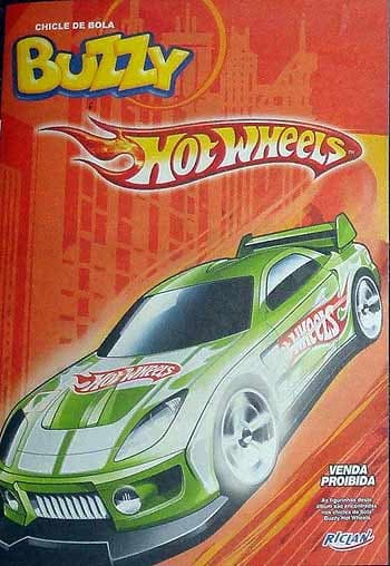 Capa do álbum Chicle de Bola Buzzy Hot Wheels 2008