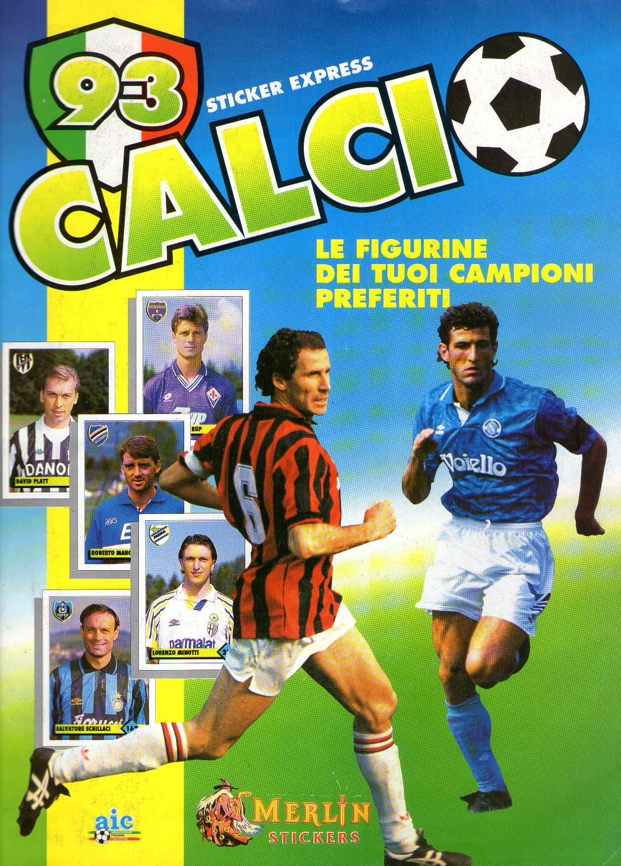 Capa do álbum Calcio 93 - Merlin